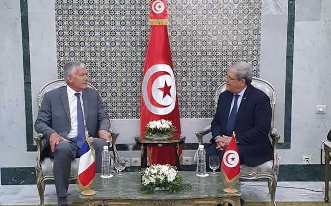 عثمان الجرندي يلتقي سفير فرنسا بتونس